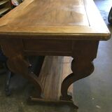 Walnut table draper XIX century
