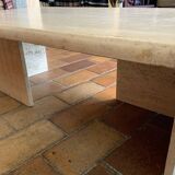 Travertine coffee table