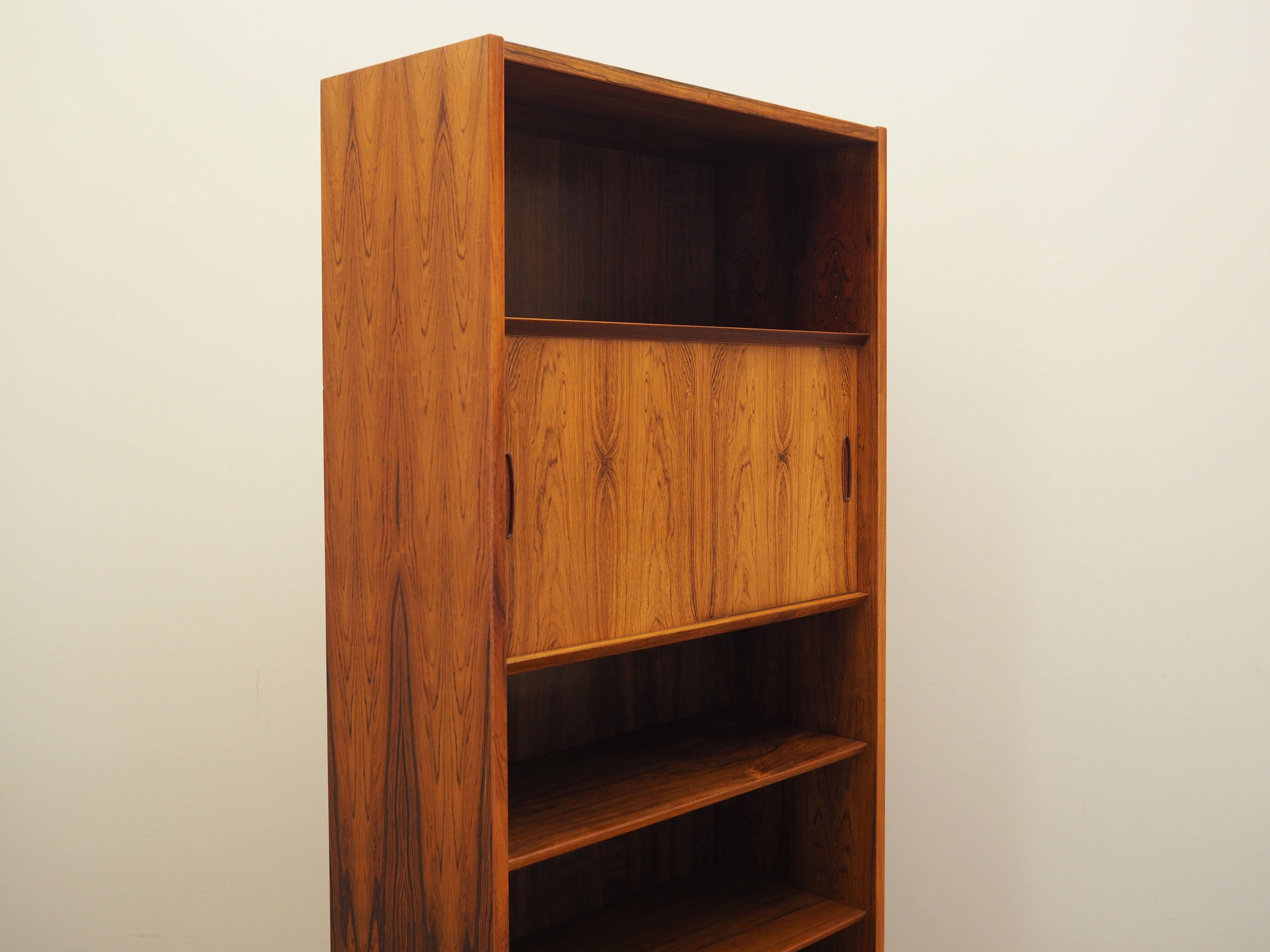 Rosewood bookcase, Danish design, 1970s, production: Hundevad