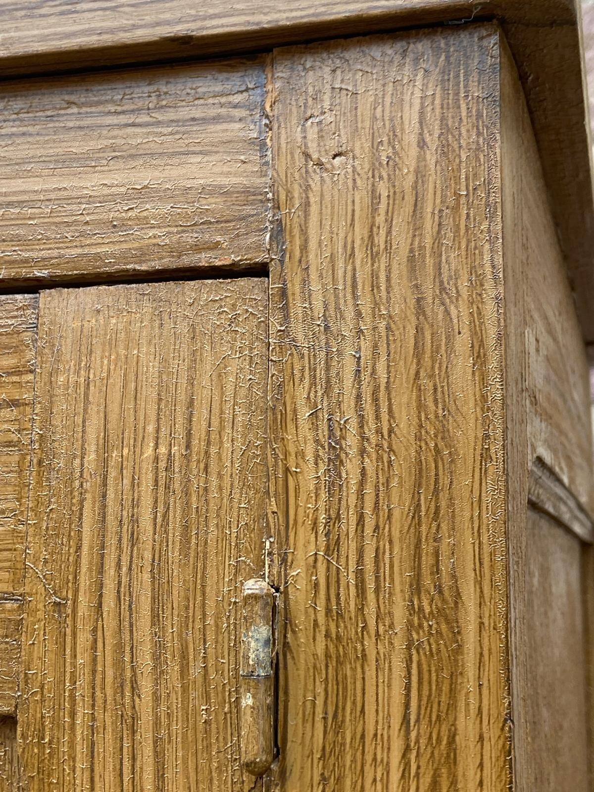 Parisian wardrobe Closet cloakroom wooden workshop Mid-century vintage Scandinavian 1950