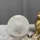 Night lamp with a Spitz figurine in Art Deco style on a marble base.