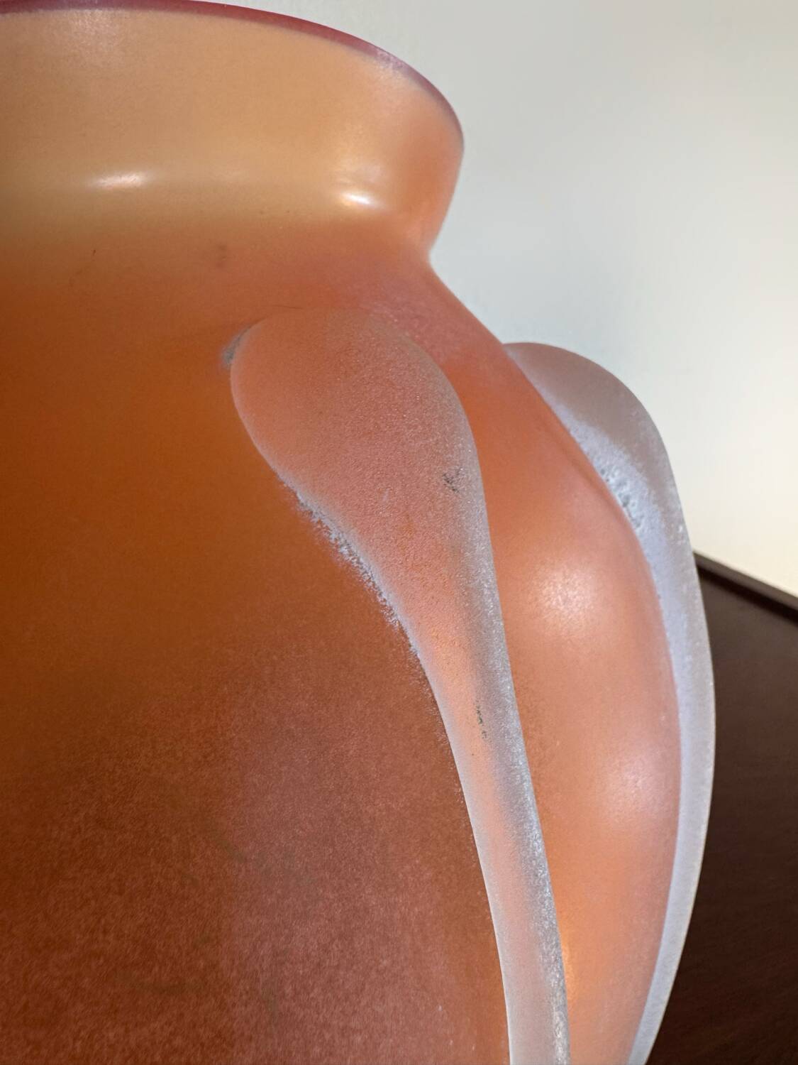 Murano Scavo glass paste vase antique