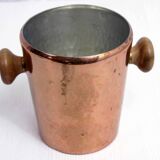 Small copper and teak ice bucket