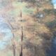 Antique painting of a forest landscape signed S.Gautier