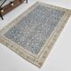 4x7 Navy Blue & Beige Persian Rug 135x204Cm SK 21639