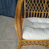 Rattan bench