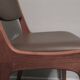 Pair of K S Mobler dining chairs in teak and leather, Denmark 1960s