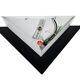E lite - Memphis style - wall lamp - metal - glass - 80's
