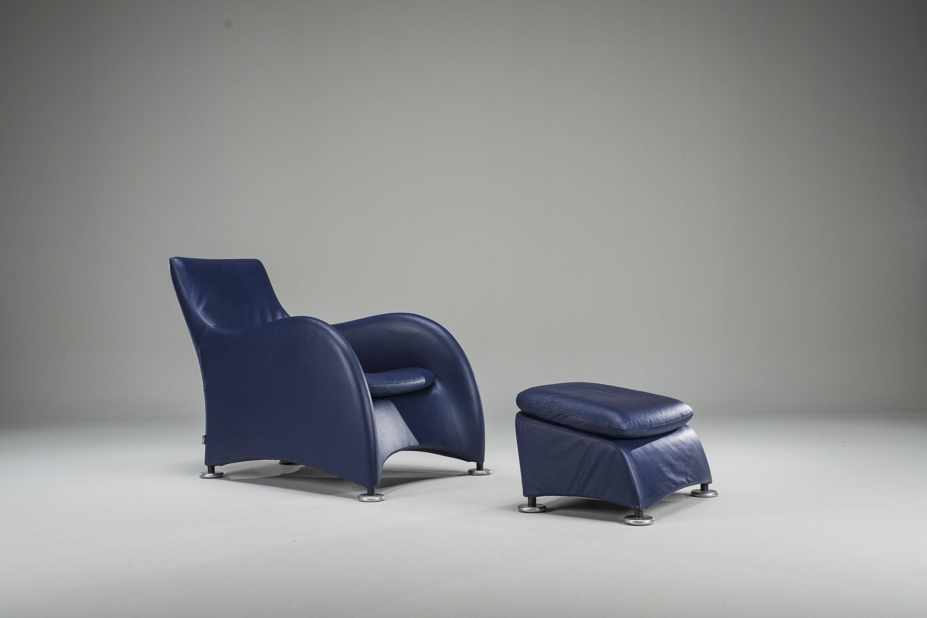 Set of Loge Lounge Chair & Ottoman by Gerard Van Den Berg for Montis, 1990s
