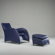Set of Loge Lounge Chair & Ottoman by Gerard Van Den Berg for Montis, 1990s