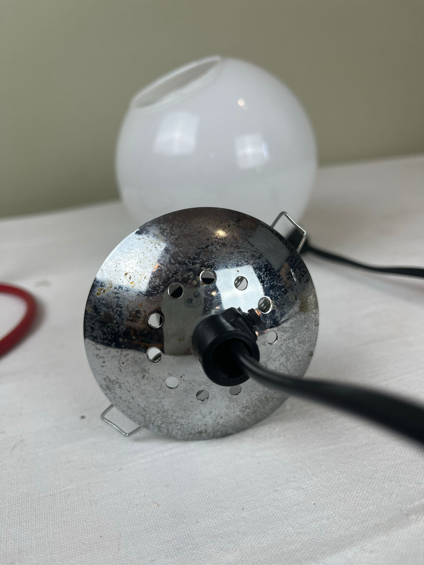 Lampe boule vintage design italien années 70