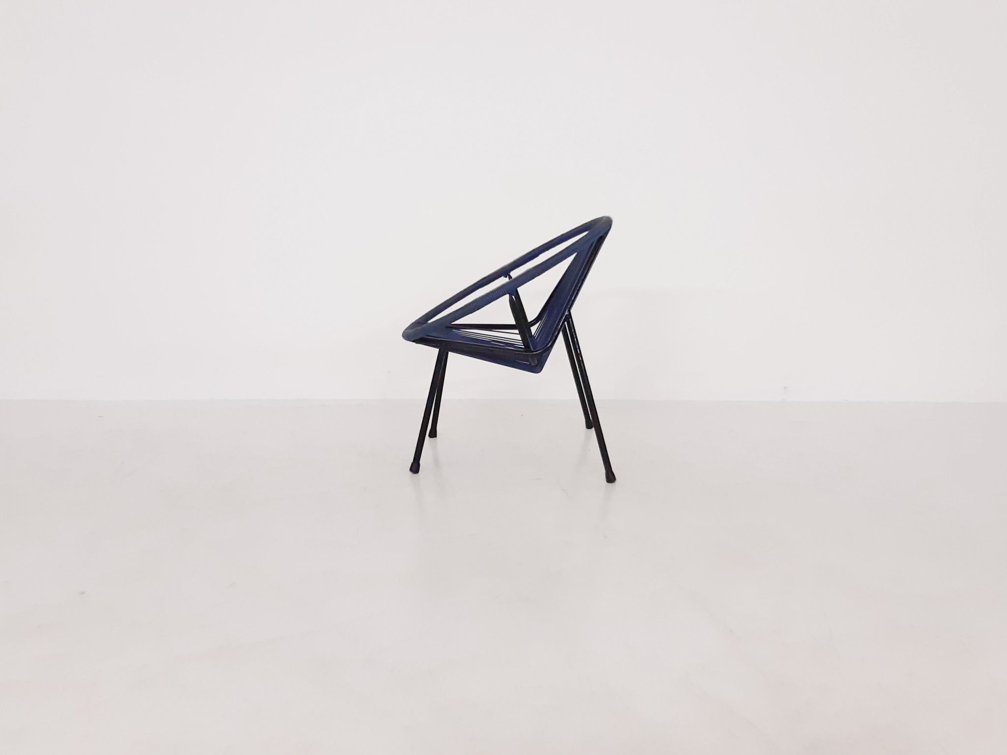 Fauteuil extérieur en fil du milieu du siècle