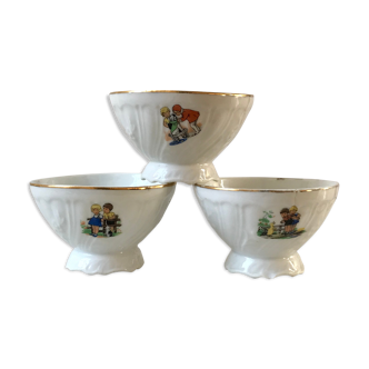 Trio of vintage 70s mini bowls