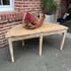 Ancienne table en bois demie lune