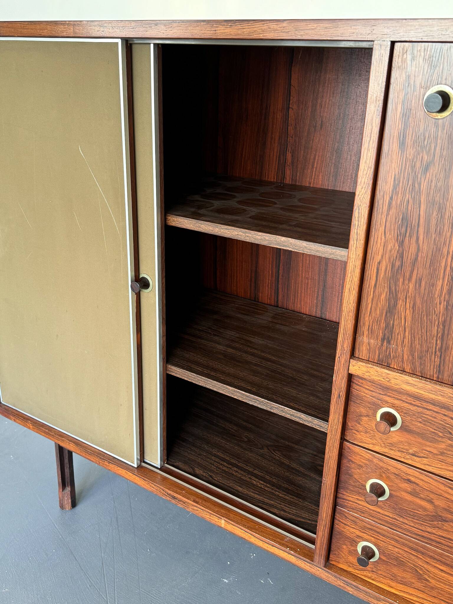 George Coslin, Italian wood Sideboard from 50s.