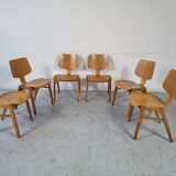 6 vintage Scandinavian chairs 60s/70s