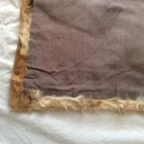 Rabbit skin rug, 200x225cm.