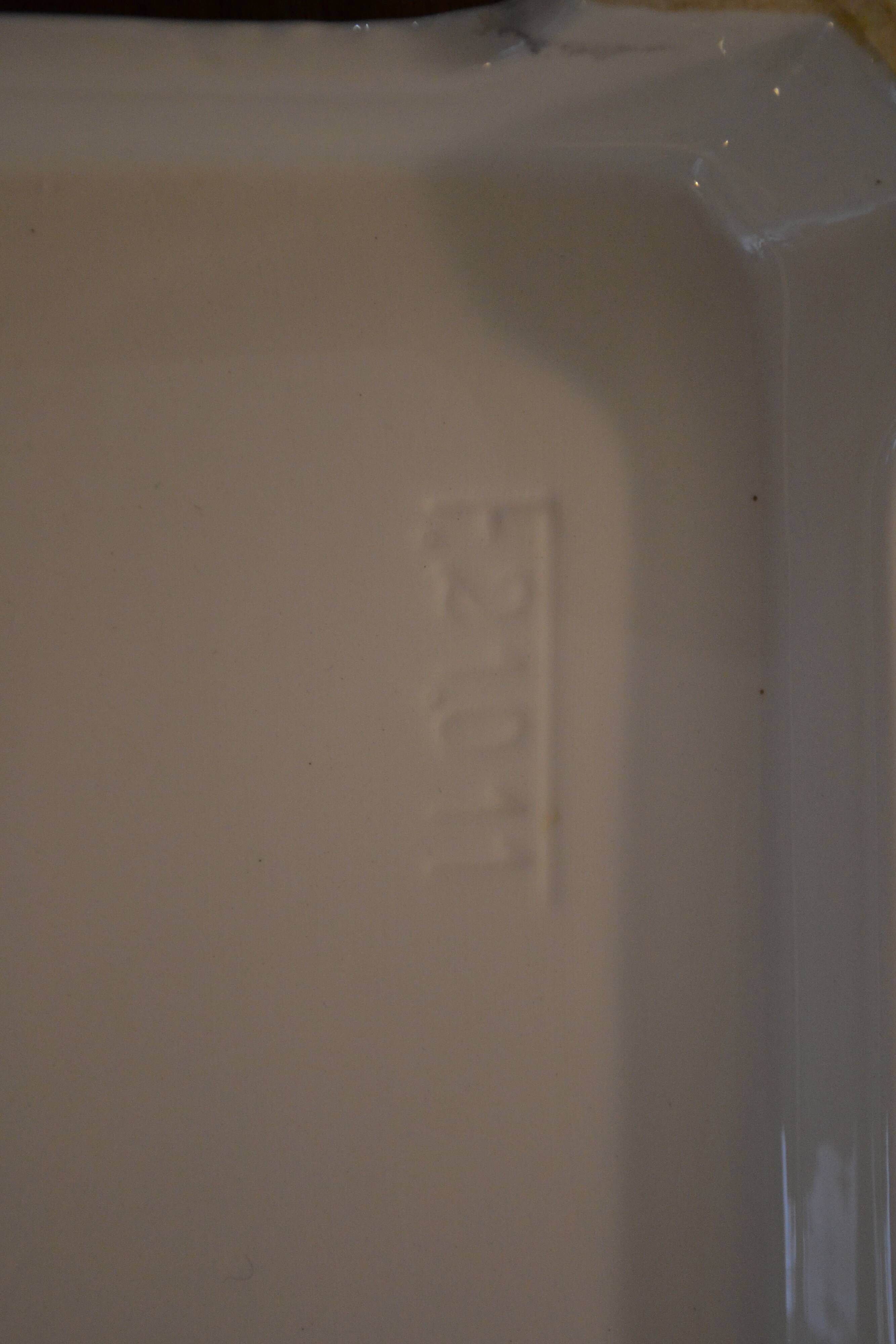 Underside of flat small flowers painted by hand