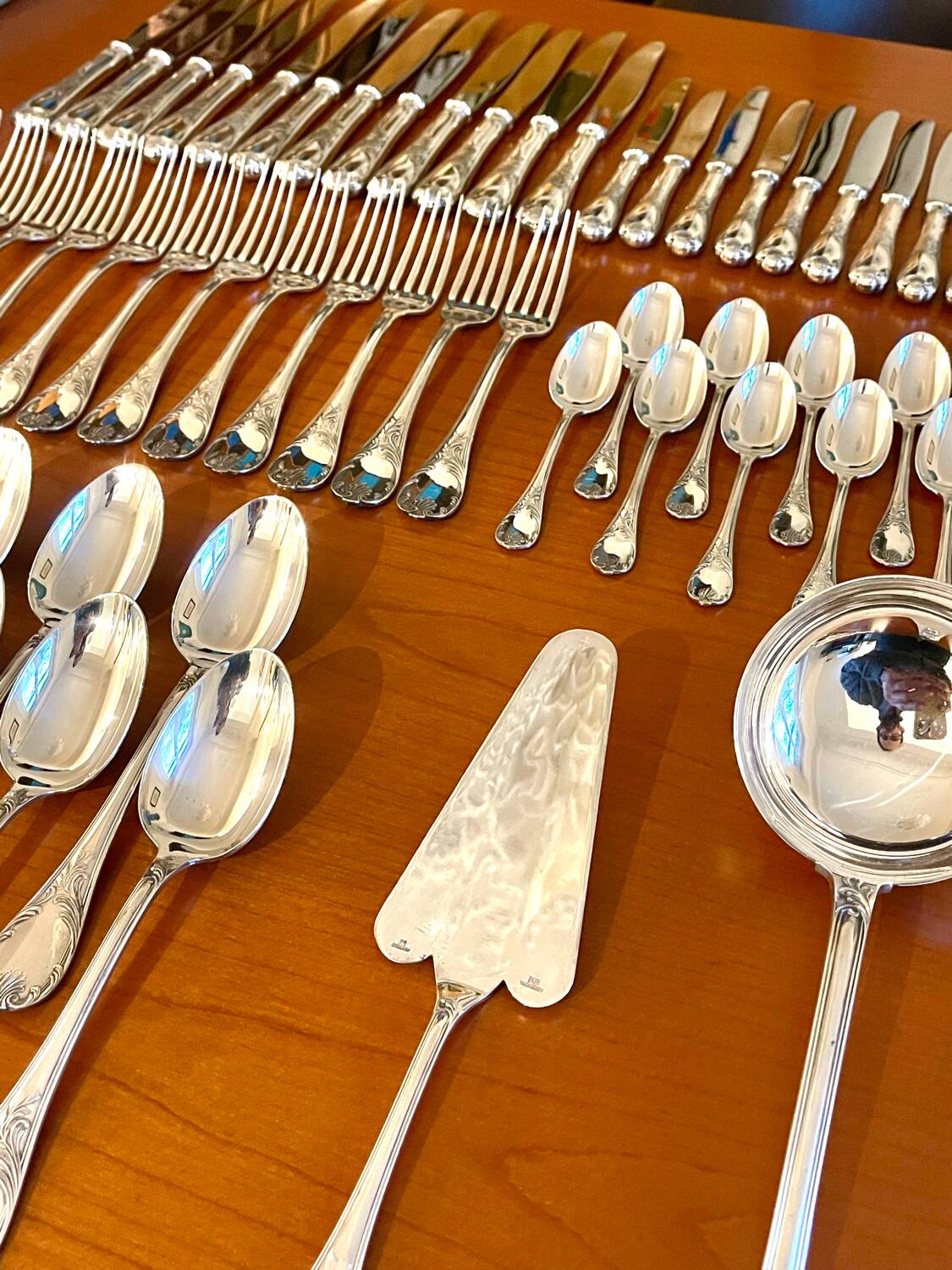 Christofle Marly cutlery set 62 pieces, near new condition