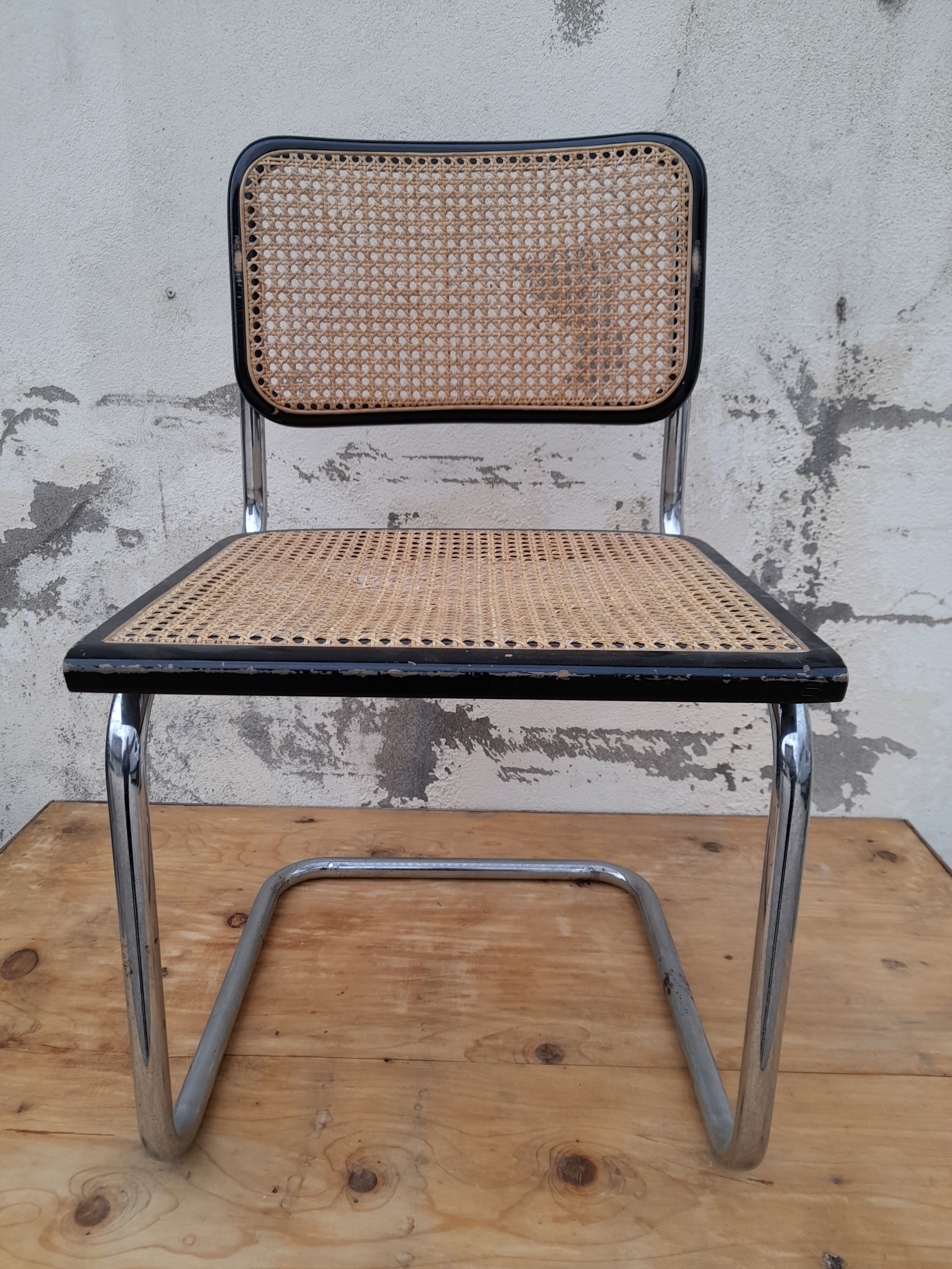 Chaise Marcel Breuer b32 signé Italy