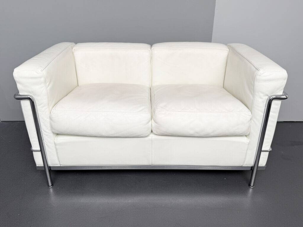 LC2 2-seater sofa by Le Corbusier for Cassina, Italy, 2000s