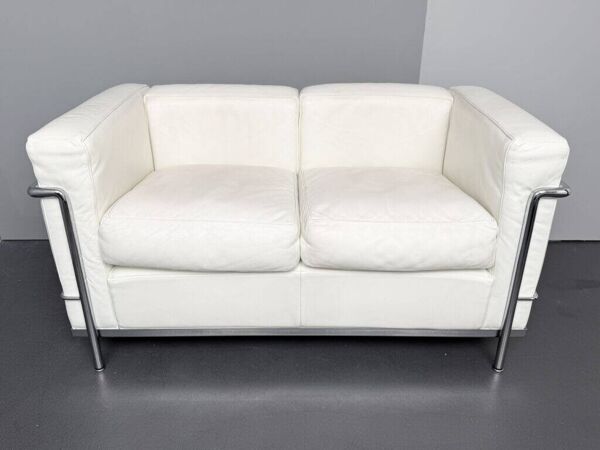 Canapé LC2 2 places par Le Corbusier pour Cassina, Italie, années 2000