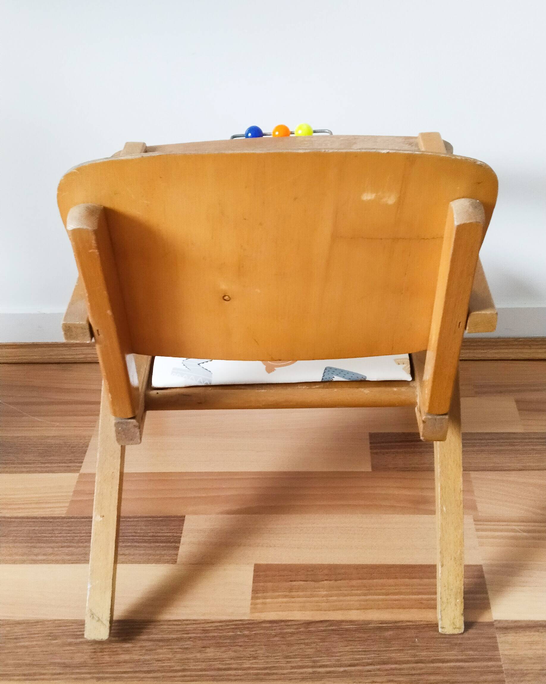 Potty chair, wooden armchair for children, Baumann style