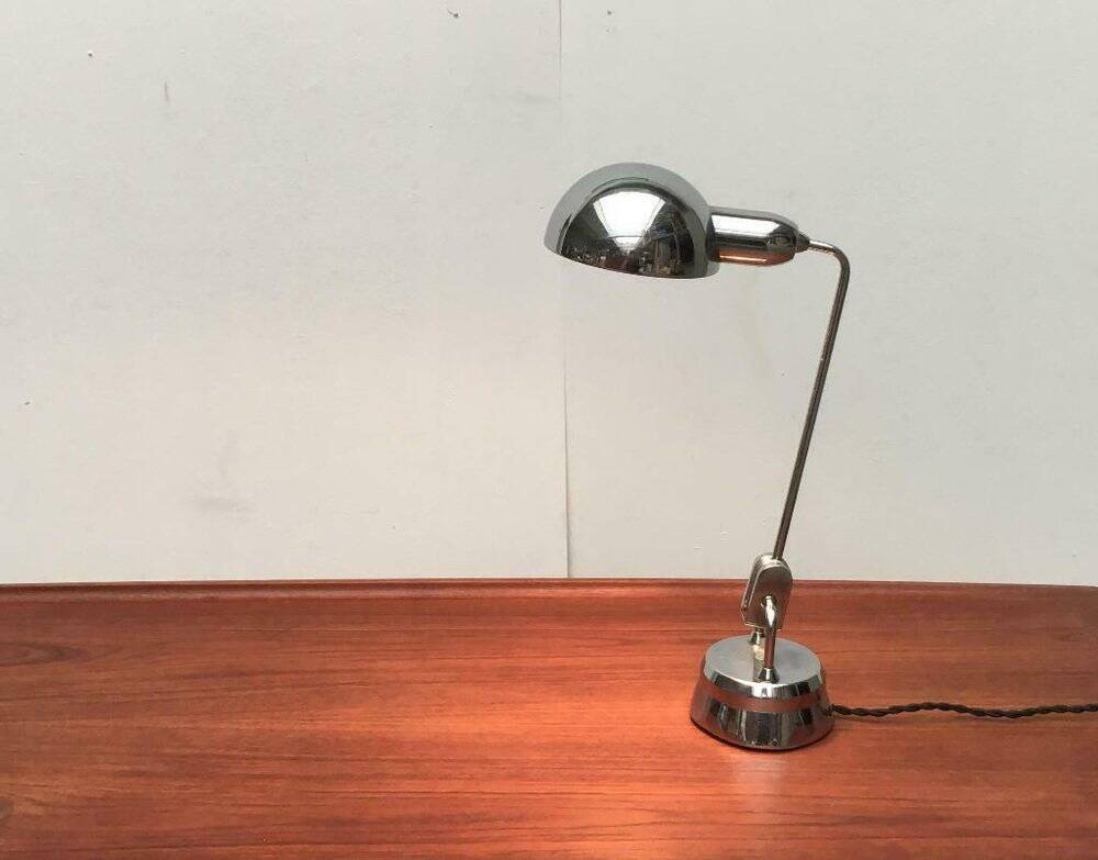 French table lamp type 600 from the mid-century by Charlotte Perriand for Jumo, 1960s.