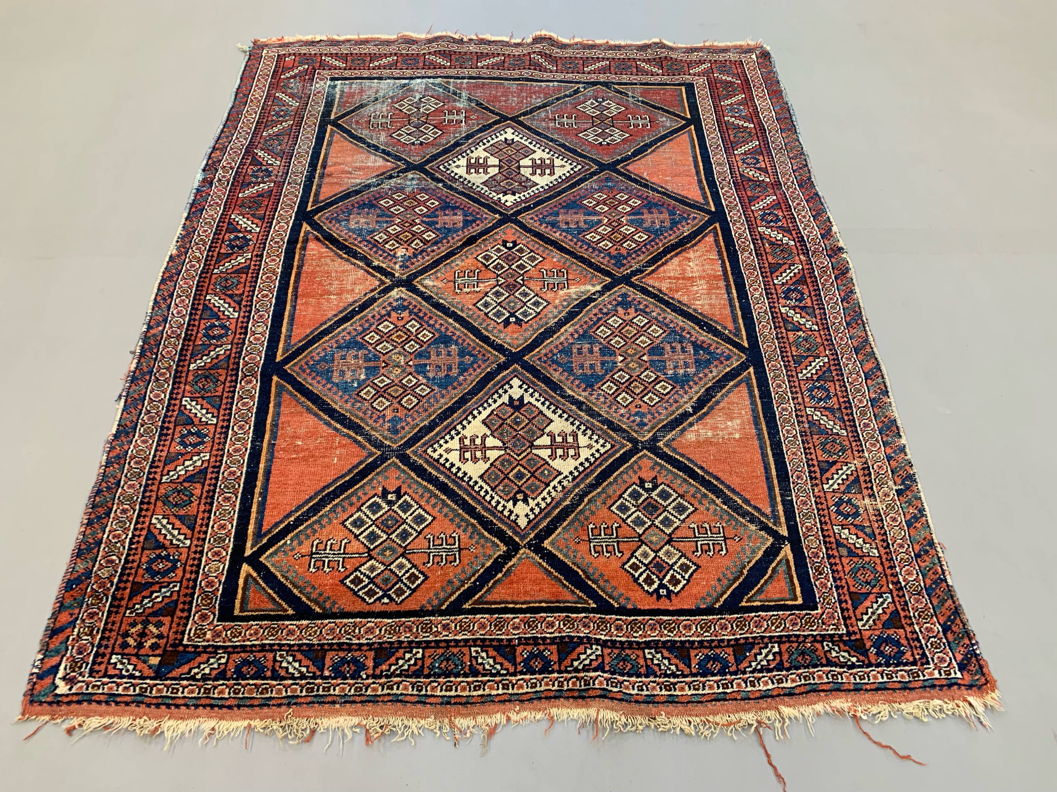 Vintage tribal rug 158x124 cm