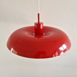 Red RA-40 pendant lamp by Piet Hein for Lyfa, Denmark 1960's