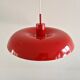 Red RA-40 pendant lamp by Piet Hein for Lyfa, Denmark 1960's
