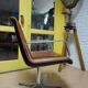 Program 2000 armchair in leather by Delta Design for Wilkhahn, 1960s.