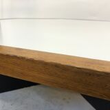 Vintage coffee table wenge hexagon 1960