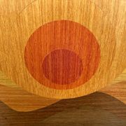 Mid-century wood veneer intarsia wall panel, 1960s