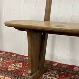 Bench with backrest