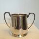 Silver metal milk pot and sugar