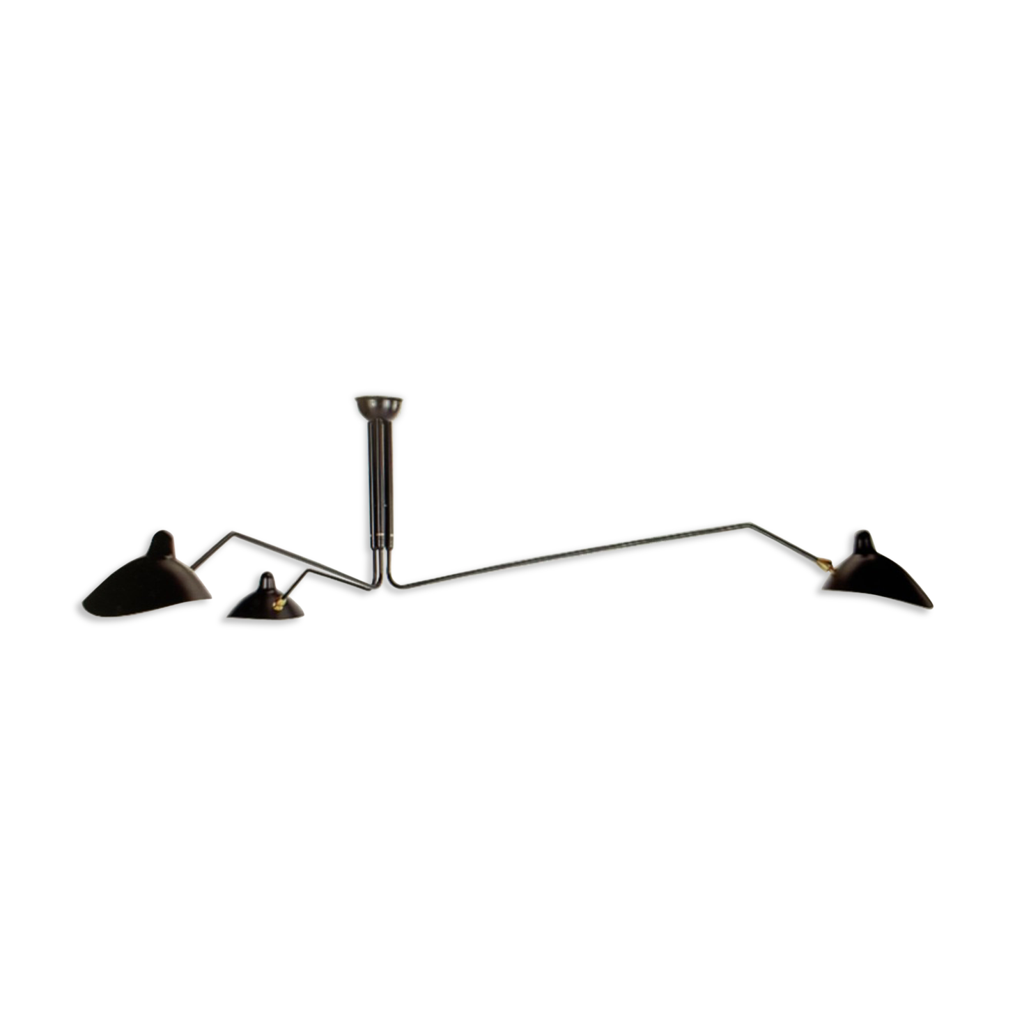 Ceiling light Serge Mouille 3 branches, Serge Mouille edition