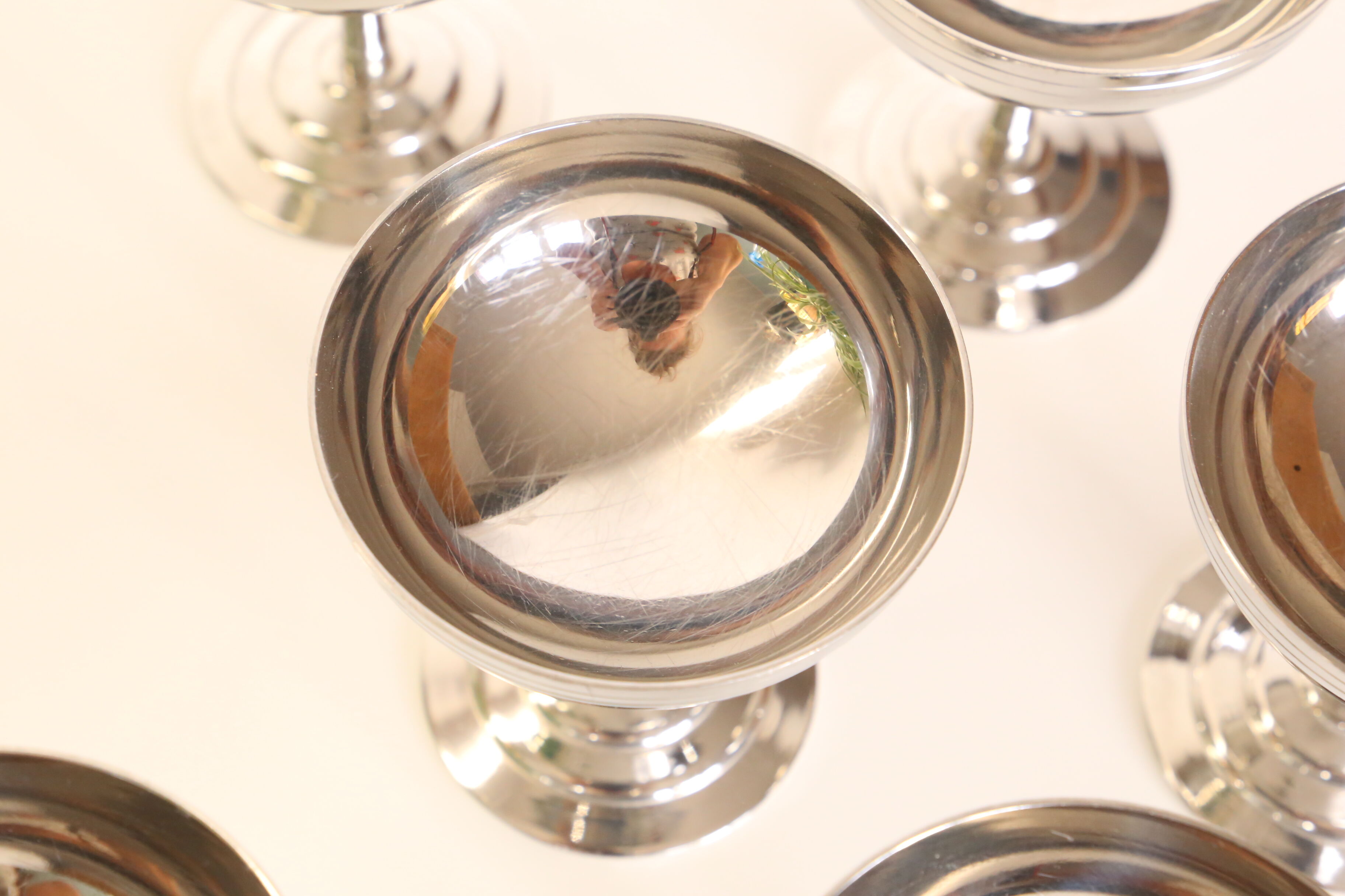 Set de 6 coupes en inox de Letang-Remy