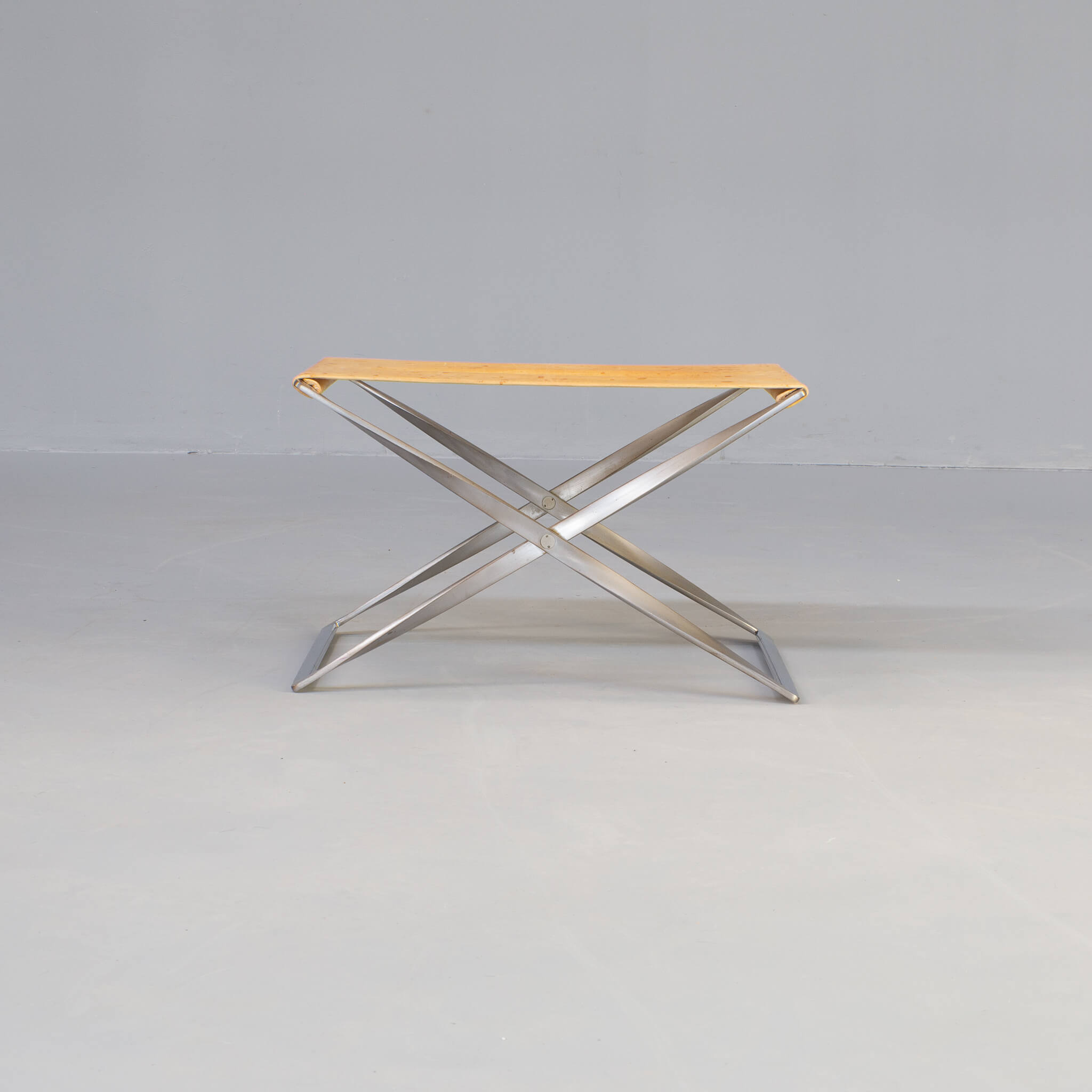 Tabouret pliant Poul Kjaerholm PK91 pour Fritz Hansen