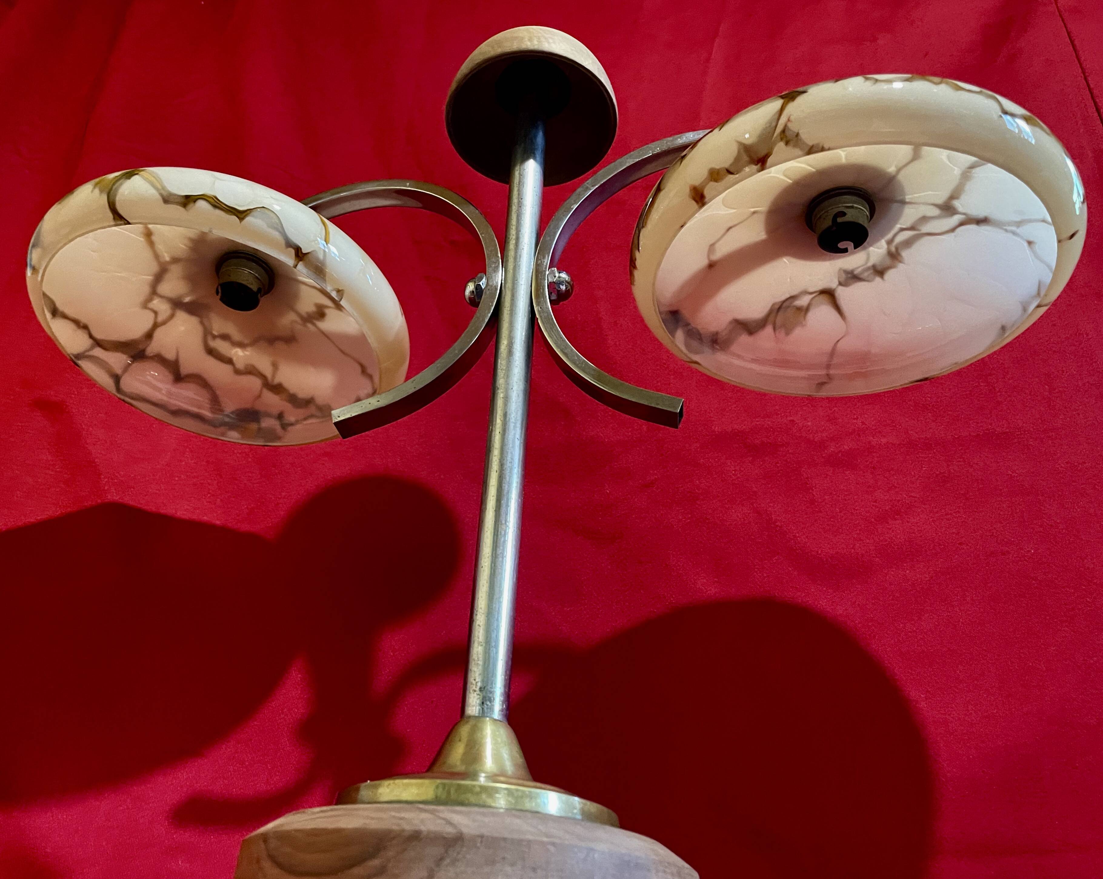 Double lamp, Mid-century, vintage