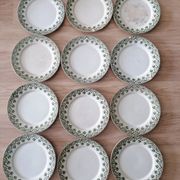 Lot de 12 assiettes trèfle Badonviller ft