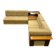 Corner sofa from the 60s-70s by Dřevotvar, mid-century Czech design.