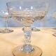 Assorted 7 engraved crystal Champagne cups.