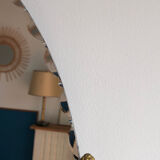 Beveled wall mirror with gold frame