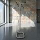 Chrome vintage coat stand / floor coat rack