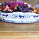 Ravier in porcelain, Ironstone, model Flora, Creil & Montereau XIXth