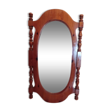 Miroir en bois ovale