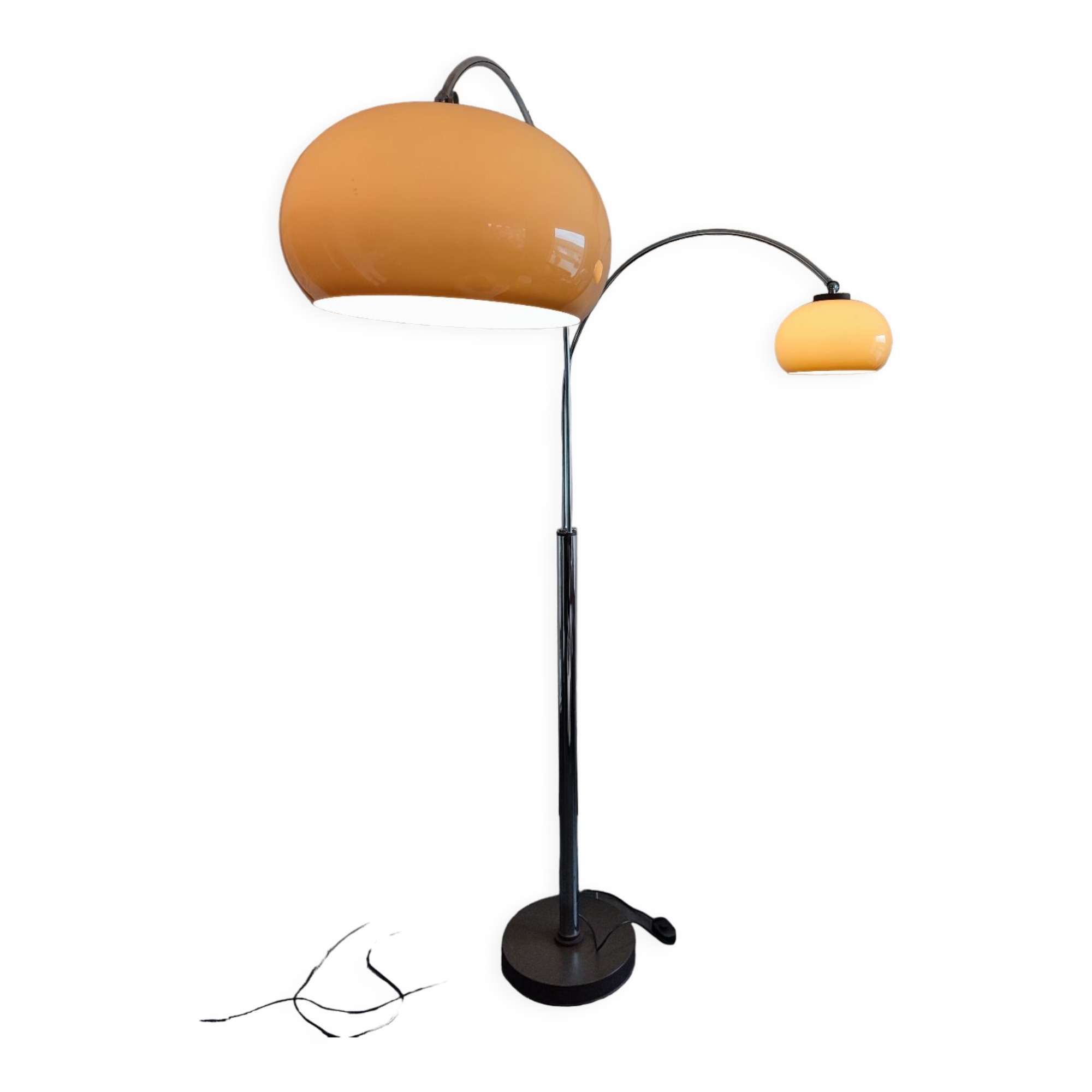 Dijkstra floor lamp chrome and plastic