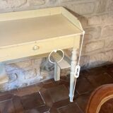 Meuble ancien coiffeuse patiné