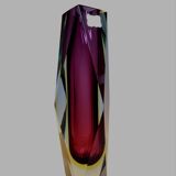 Vase Sommerso Flavio Poli en verre de Murano, Italie 1970
